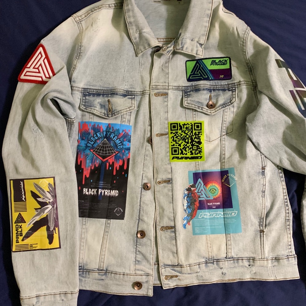 COPY - Black  pyramid  Jean jacket